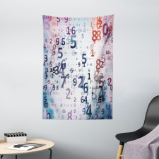Digital Code Numbers Tapestry