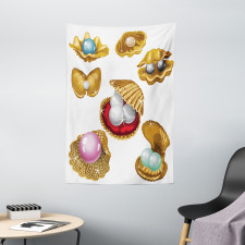 Open Shells Sea Image Tapestry