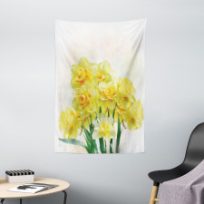 Paint of Daffodils Bouquet Tapestry