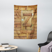 Grunge Wooden Shutters Tapestry