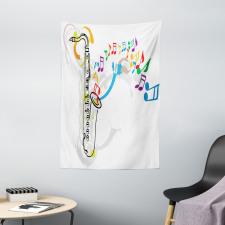 Festival Music Notes Tapestry