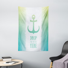 Words Green Ombre Anchor Tapestry