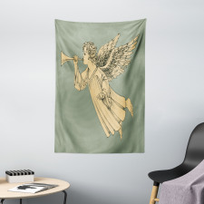 Flying Angel Art Tapestry