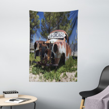 Old Abandoned Car USA Tapestry