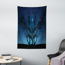 Night Moon Cosmos Tapestry