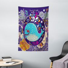 Bubble Waves Starfish Tapestry