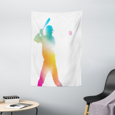 Hitter Swinging Arms Tapestry