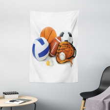 Ping Pong Volleyball Tapestry