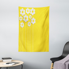 Cartoon Spring Flowers Tapestry