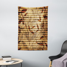 Bamboo Leaves Bohemian Tapestry