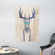 Hipster Cool Fun Animal Tapestry