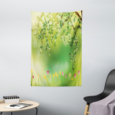 Colorful Tulips Tree Tapestry