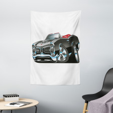 Nostalgic Sports Car Tapestry