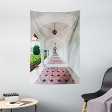 Arched Colonnade Hallway Tapestry