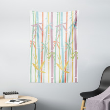 Colorful Bamboo Tree Tapestry