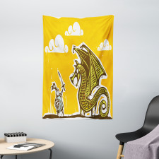 Knight with Dragon Tapestry