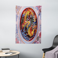 Chinese Dragon Mythical Tapestry