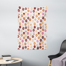 Colorful Yummy Donuts Tapestry