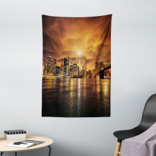 Manhattan at Sunset Tapestry