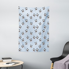 Funny Cartoon Panda Baby Tapestry