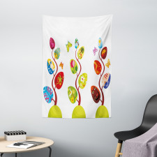 Magic Tree Easter Theme Tapestry