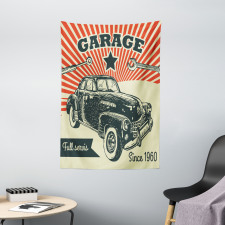 60's Retro Car Pop Art Tapestry