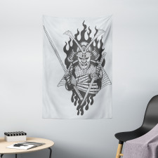 Ghost Ninja Fire Oriental Tapestry