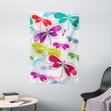 Hydrangea Dragonflies Tapestry
