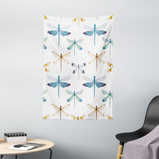 Regular Lines Insects Tapestry