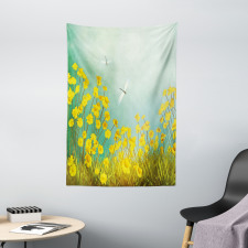 Daisies and Dragonflies Tapestry