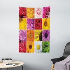 Colorful Flowers Rose Tapestry