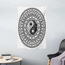 Eastern Blossom Yin Yang Tapestry