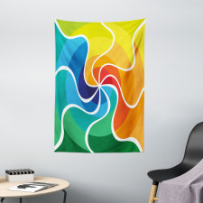 Rainbow Spiral Tapestry