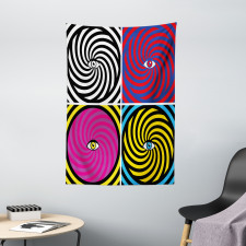 Pop Art Hypnotic Tapestry