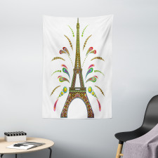 Eiffel Fireworks Tapestry