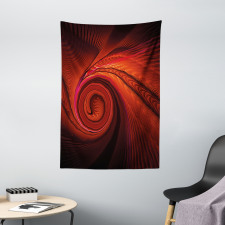 Surreal Waves Spiral Art Tapestry