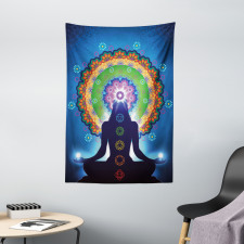 Mandala Chakra Yoga Tapestry
