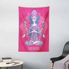 Yoga Mandala Girl Tapestry