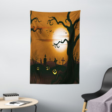 Scary Cemetery Tapestry