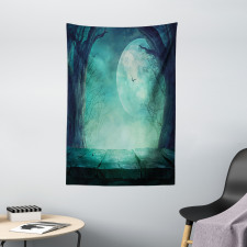 Spooky Forest Halloween Tapestry