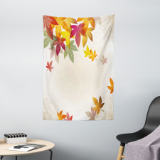 Maple Leaves Pastel Art Tapestry