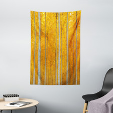 Forest Bloom with Pale Leaves Tapestry