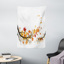 Autumn Tree Branches Tapestry