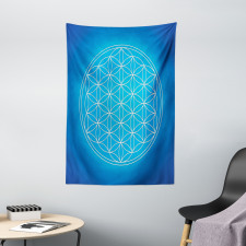 Flower of Life Grid Tapestry