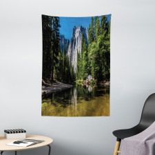 Granite Cliff River Tapestry