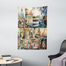 Venice Cityscape Canal Tapestry