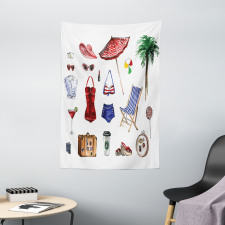 Female Summer Fashion Tapestry