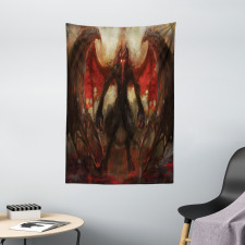 Devil Wings Flame Tapestry