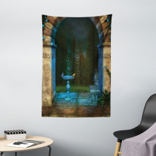 Dark Fairytale Forest Tapestry