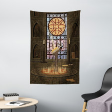 Pentagram Magic Candles Tapestry